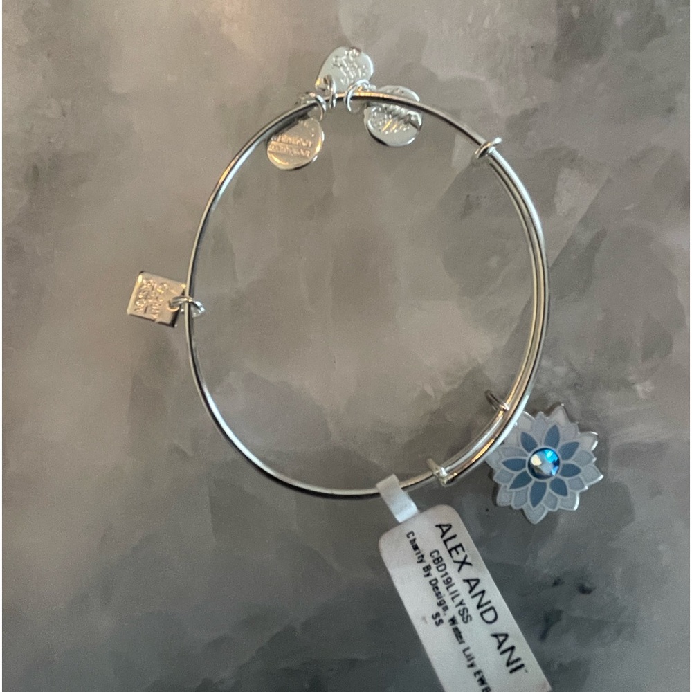 Alex and Ani Lilly bracelet.